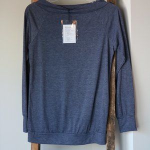 NWT blue off the shoulder top